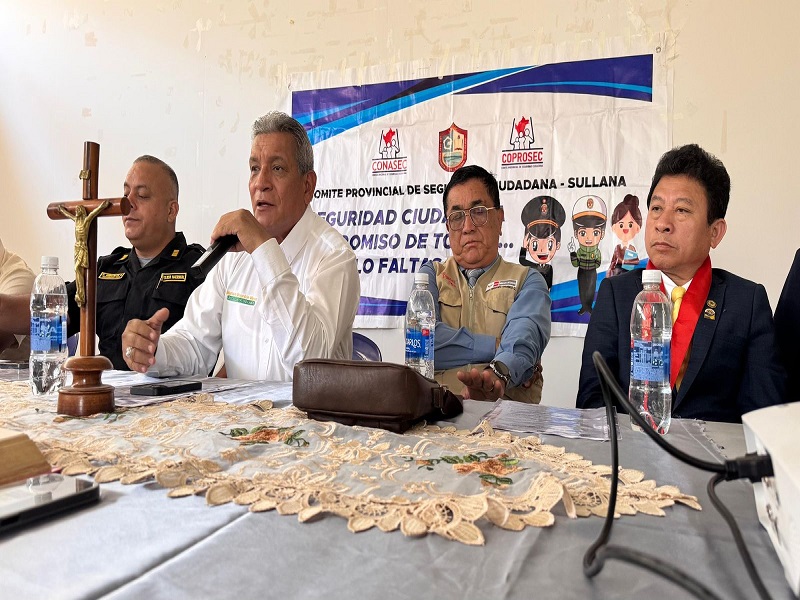 ALCALDE DE SULLANA PIDE DINAMIZAR EL TRABAJO DEL MÓDULO DE FLAGRANCIA