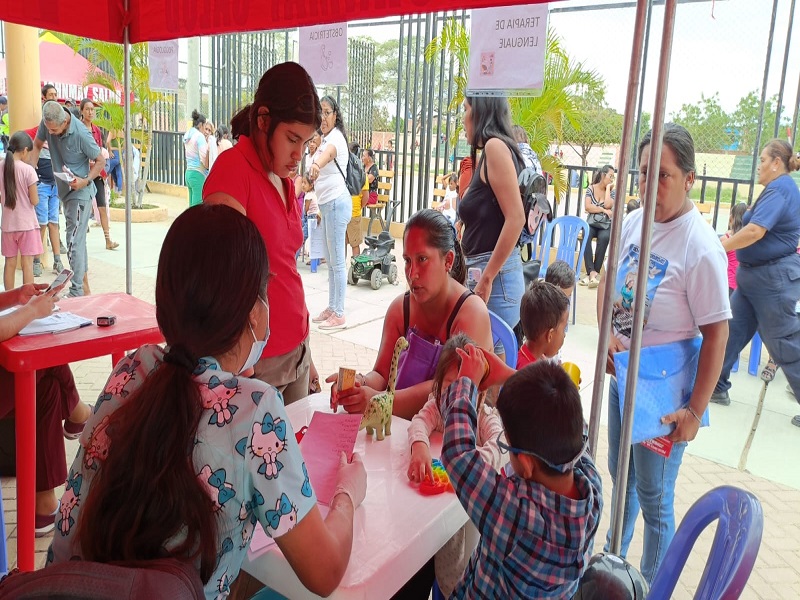 Municipalidad provincial de Sullana realiza exitosa Campaña médica pediátrica por el Día del niño peruano