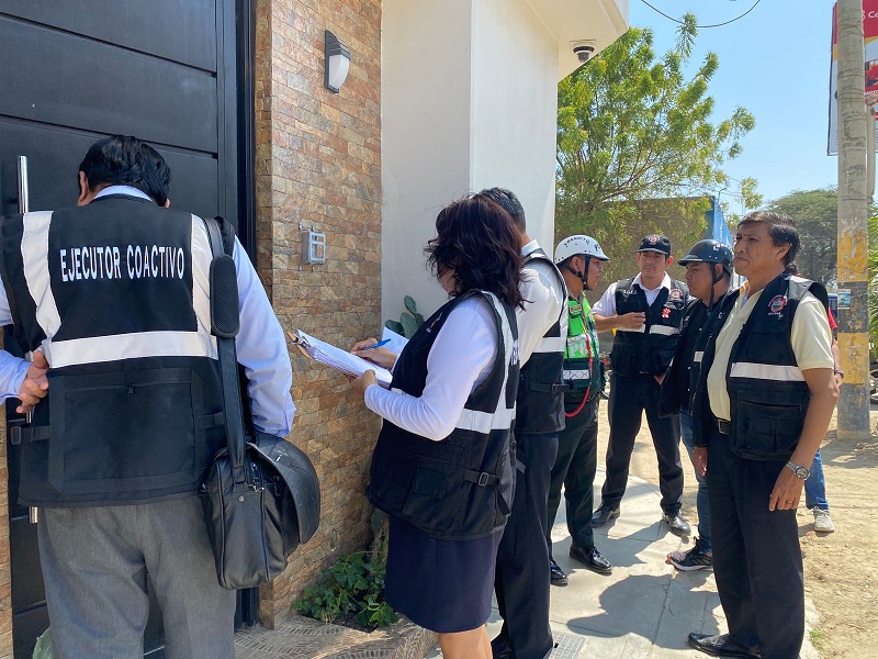 MUNICIPALIDAD DE SULLANA INICIA OPERATIVOS DE EMBARGOS POR DEUDAS TRIBUTARIAS