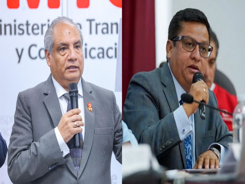 César Sandoval, Ministro de Transportes y César Vásquez de Salud renunciaron a sus cargos en el gabinete ministerial