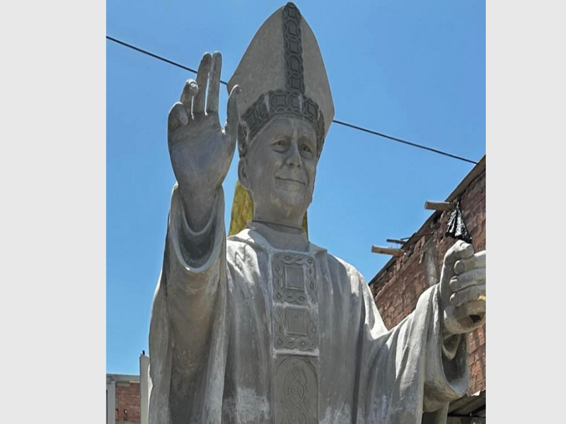 Chiclayo: Así es la impresionante estatua del papa León XIV de más de 5 metros