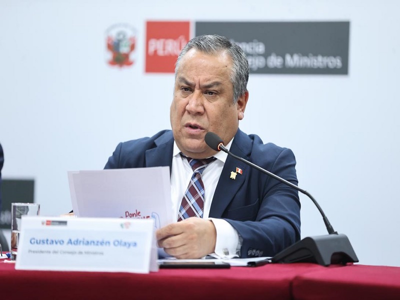Congresistas promueven moción de censura a Gustavo Adrianzén tras asesinato de 13 trabajadores en Pataz