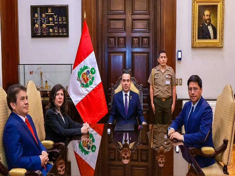 José Jerí se reunió con representantes de los poderes del Estado