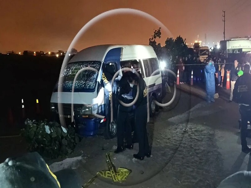 Chofer de combi murió y tres pasajeros resultaron heridos en ataque armado en Lurín