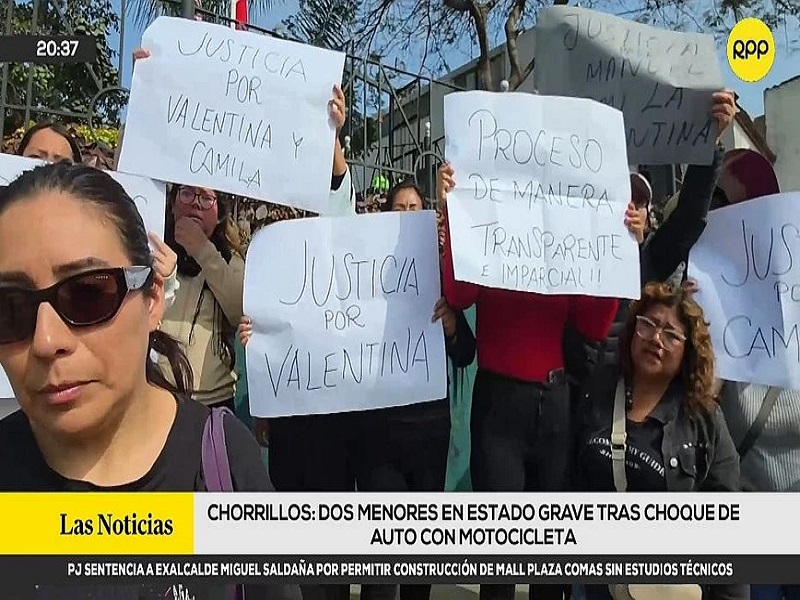 Lima: Fiscalía pidió prisión preventiva contra conductor que ocasionó accidente en el que resultaron graves dos niñas